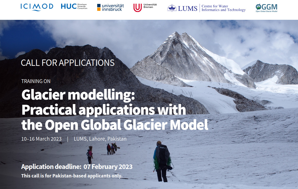 Training on glacier modelling in Lahore, Pakistan